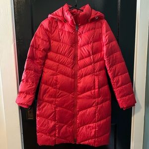 Lands’ End Woman’s long puffer down coat